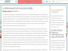 Tablet Screenshot of impactpharmacie.org